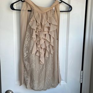 Sleeveless Cream Top